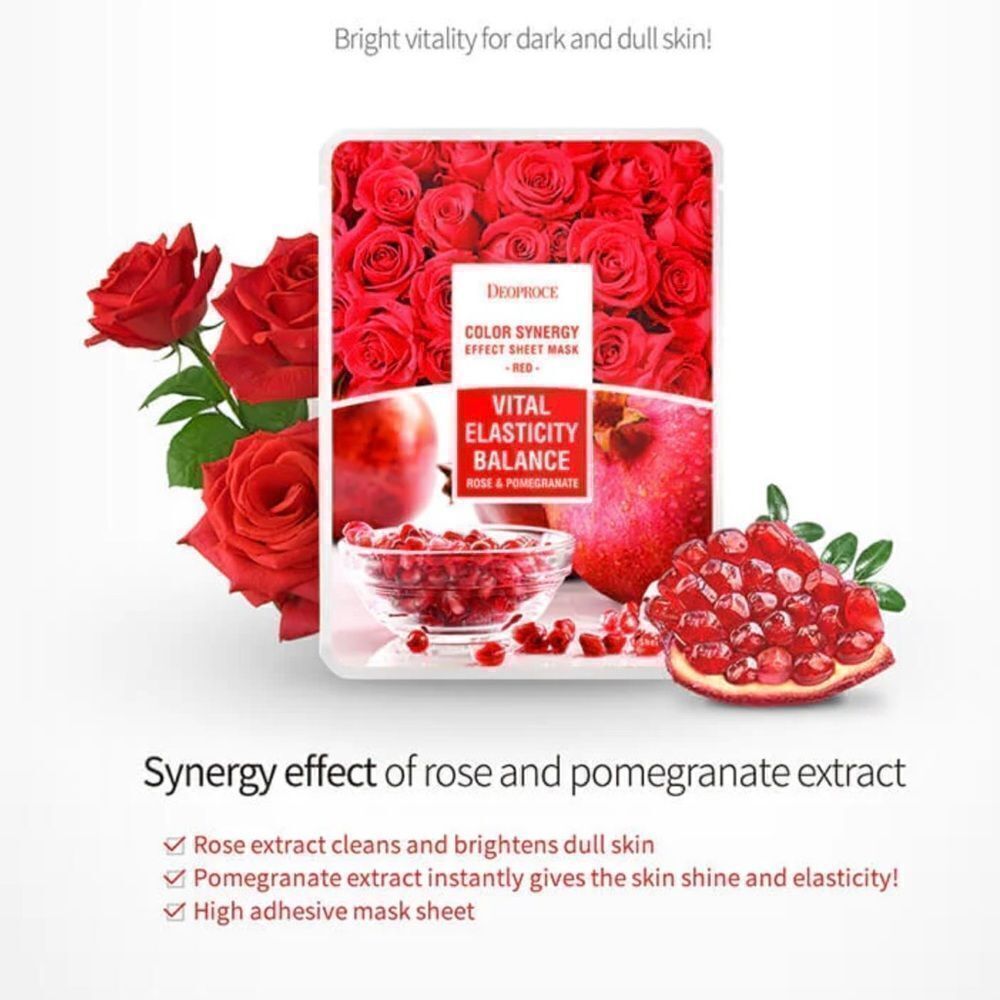 DEOPROCE Vital Elasticity Balance rose and pomegranate.